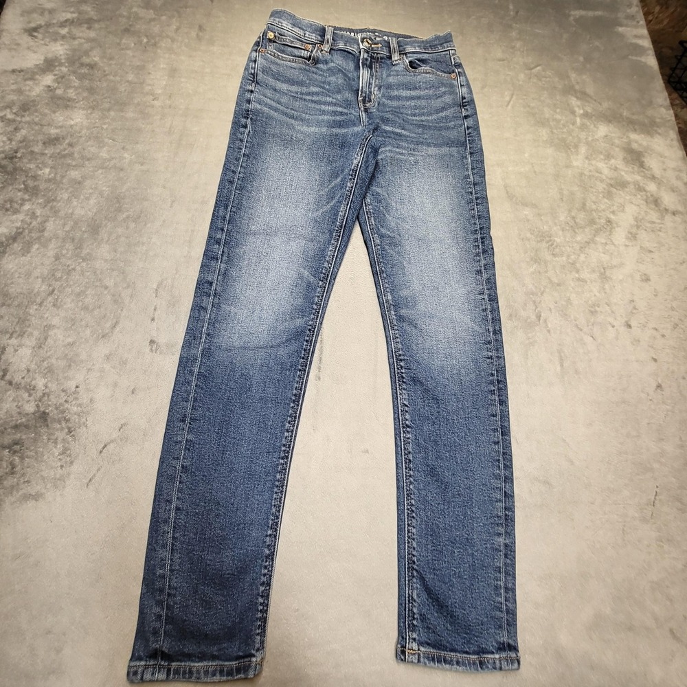 American Eagle Outfitters Jeans Womens 0 Blue 90s Skinny Stretch Medium Wash